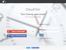 Tablet Screenshot of cloudtimr.com